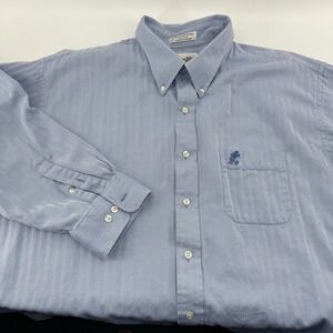 Walt Disney World Mens XXL Blue Mickey Mouse Embroidered Button Down Shirt